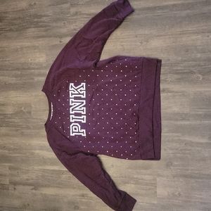 VS Pink Rhinestone Sweatshirt